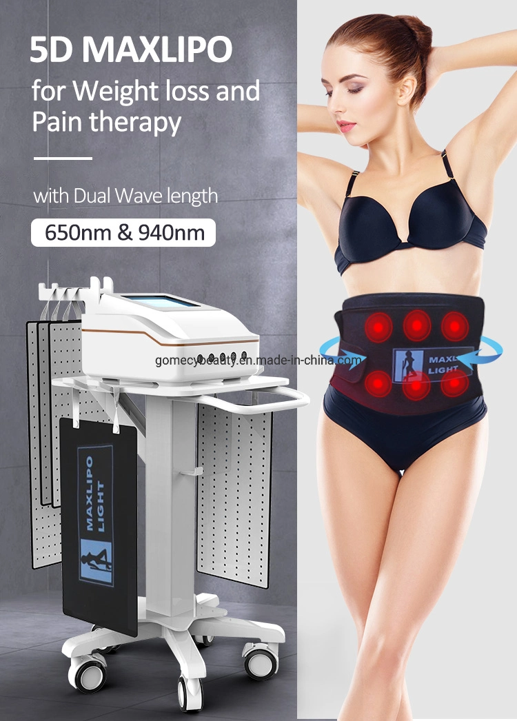 5D Maxlipo Lipolaser Slimming Red Therapy Light for Weight Loss and Pain Therapy