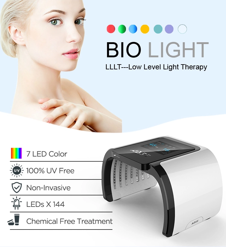 Portable Phototherapy LED Infrared Light Therapy Beauty Machine PDT for Facial Skin Whitening Rejuvenation Tightening Care Anti-Aging Acne Treatment