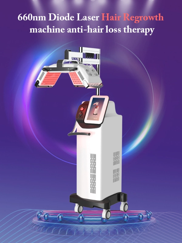 260PCS Japanese Diode Laser 660nm Hair Growth Machine Beauty Hair Loss Treatment Hair Regrowth Laser Beauty Machines