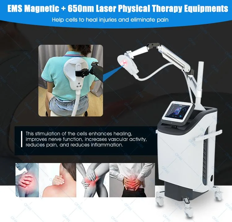 Ofan EMS 650nm Laser Therapy Device Pulsed Electro Magnetic Therapy Joint Pain Relief Laser Device