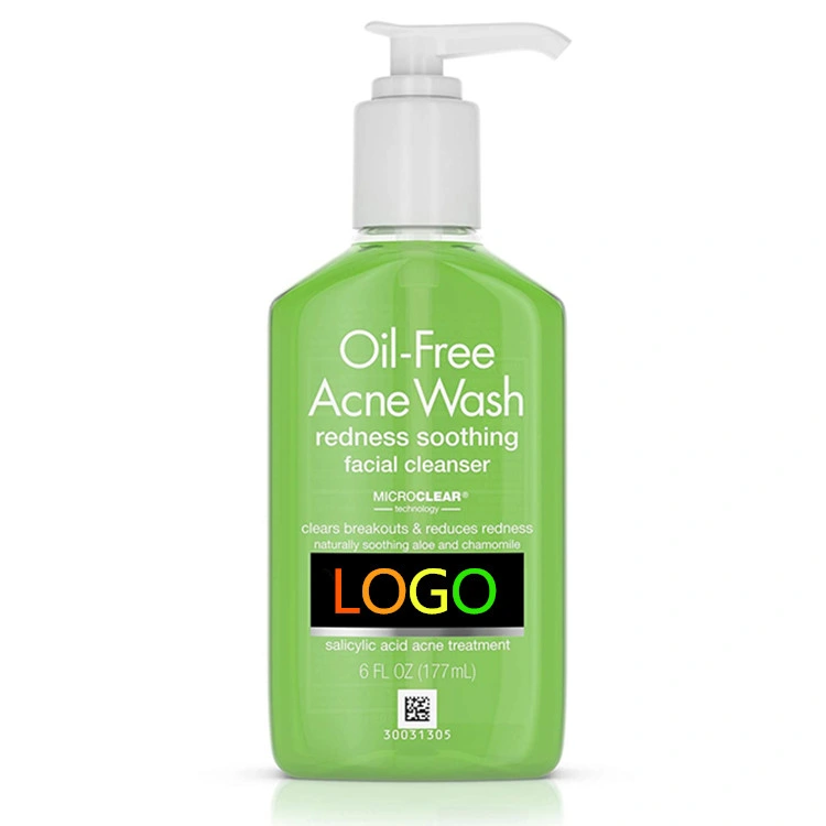 Private Label Oil-Free Acne and Redness Facial Cleanser Soothing Face Wash