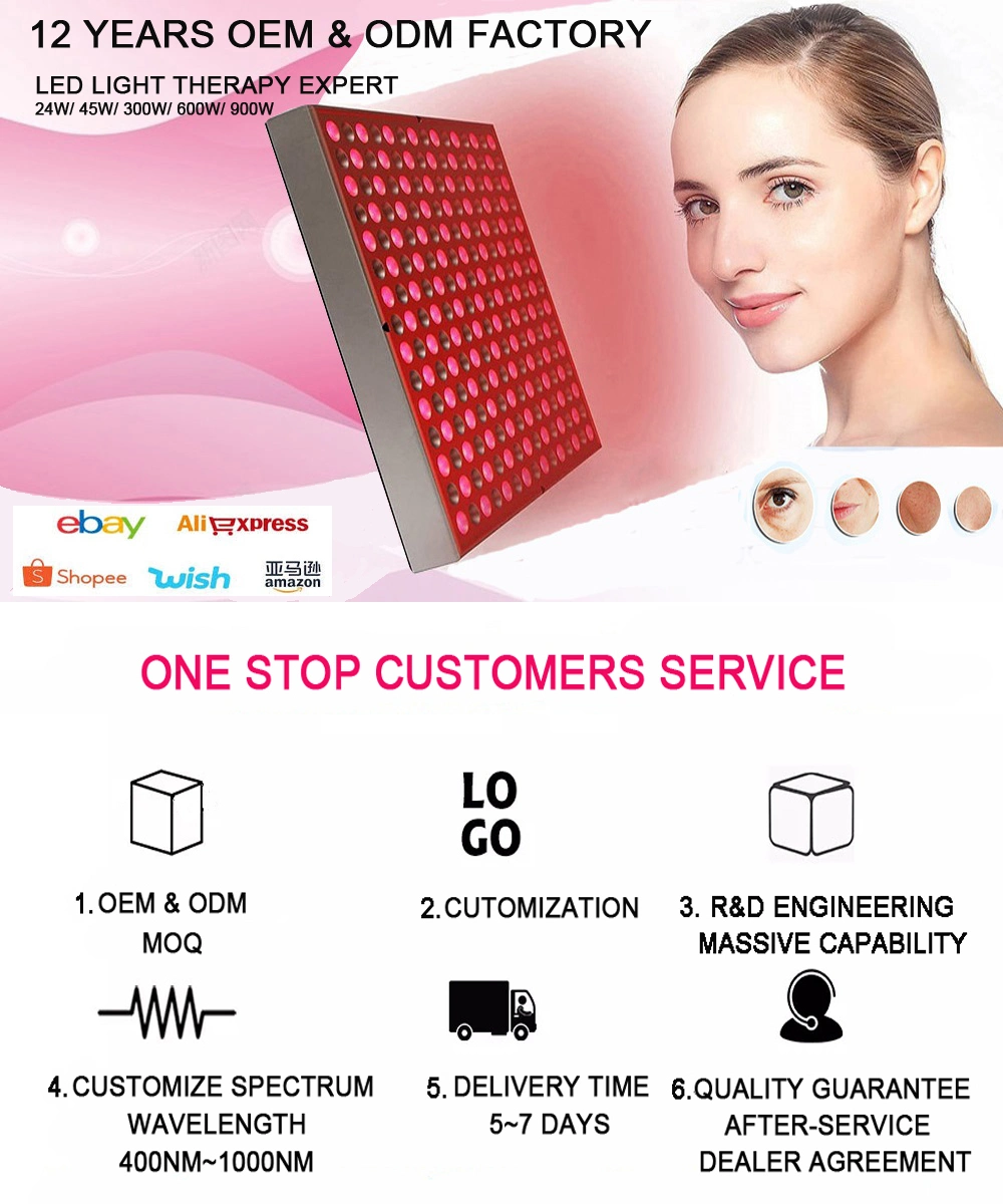 New Arrival 45W LED Red Infrared Light Therapy Panel Full Body 630nm 660nm 850nm for Anti Aging 45W Red LED Light Therapy Devices
