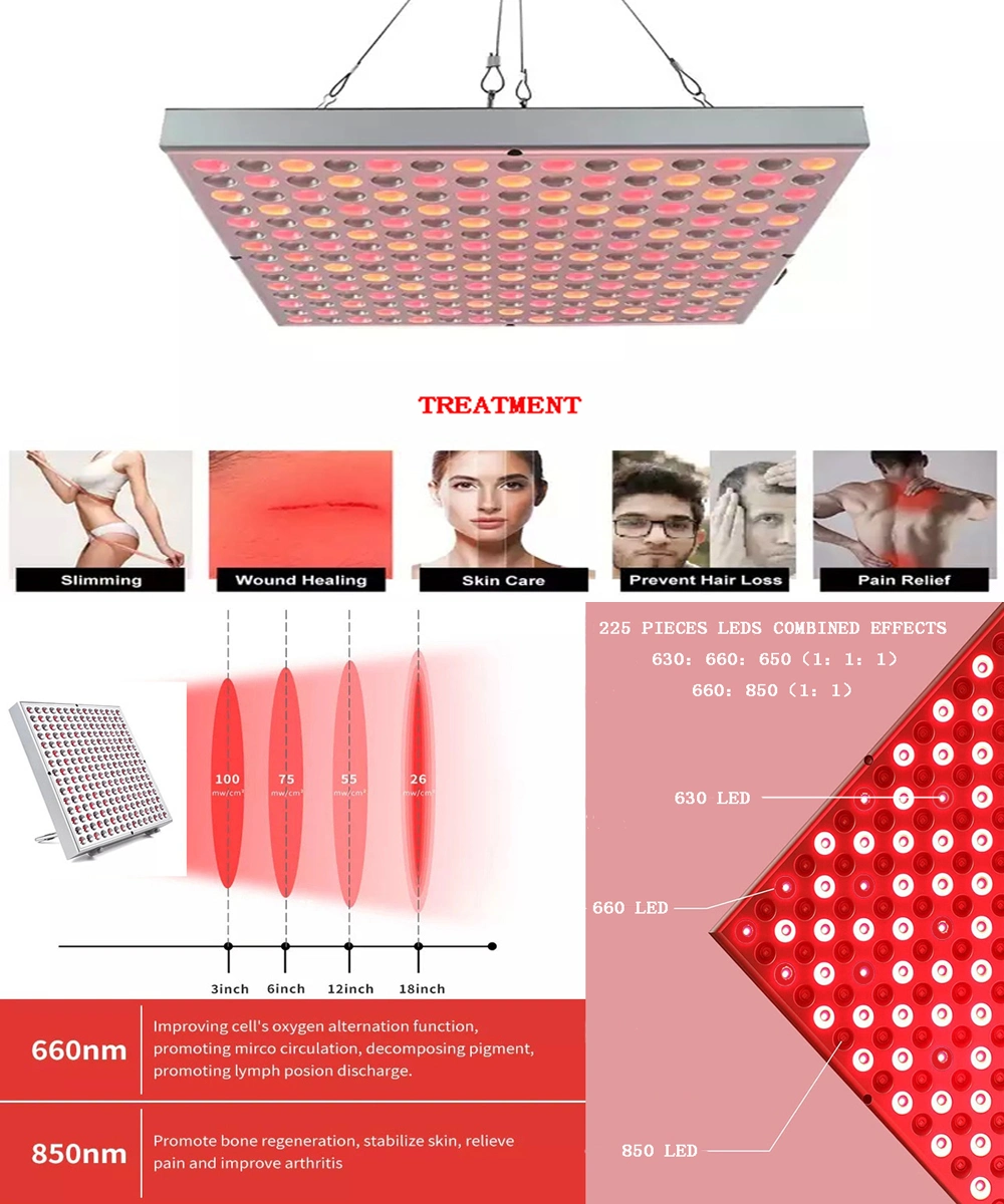 Beauty Salon SPA 45W 150W 600W Infrared Red Light Therapy 660nm 850nm Near Infrared Red Light Therapy