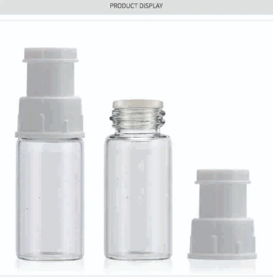 Mother and Son Bottles for Medical Powder and Liquid 10ml Screw-Glass Freeze-Dried Powder Bottles for Cosmetics Pharmaceutical Health Care